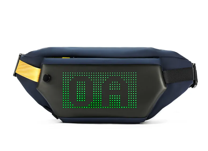 Men's LED Cool Waist Bag DIY Edit Crossbody